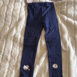 Navy Girls' Hello Kitty Embroidered Leggings Brand New with Tags